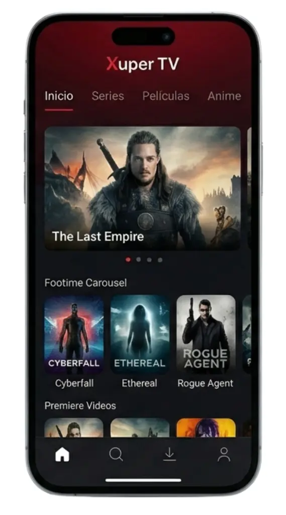 Xuper Tv App Interface 2